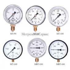 Поверка манометров, мановакуумметров МТ-160, МТ-100, МТ-63, МТ-50, МВТ-100, МВТ-160